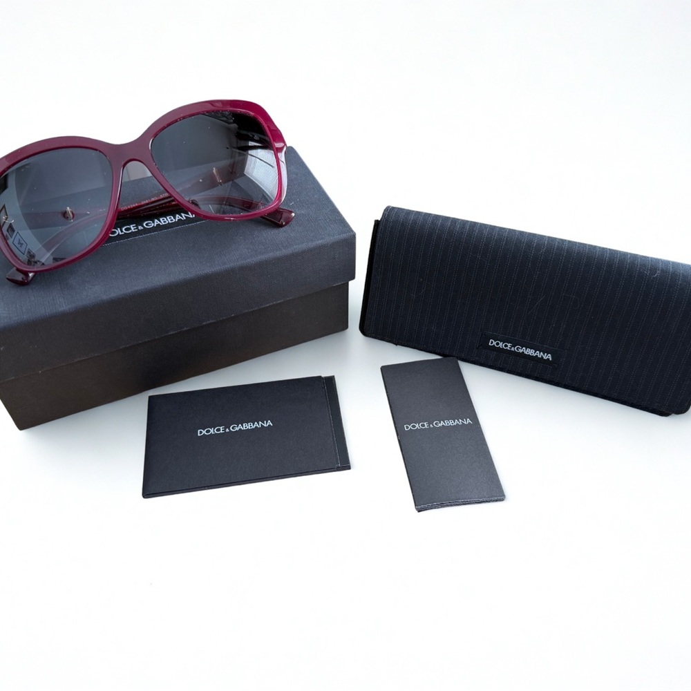 Dolce & Gabbana Deep Red Sunglasses